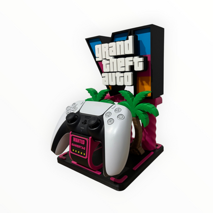 🌴 Support Manette GTA VI Premium – Édition Vice City
