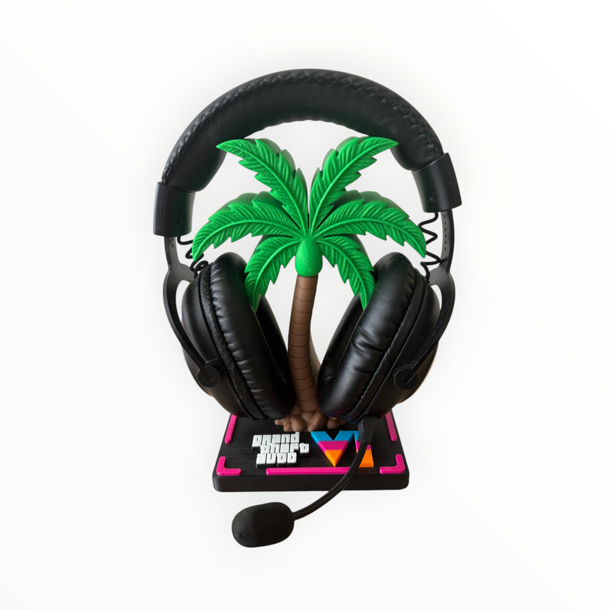 🌴 Support Casque Gaming GTA VI – Édition Vice City