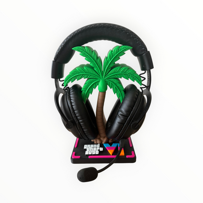 🌴 Support Casque Gaming GTA VI – Édition Vice City