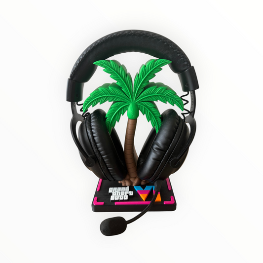 🌴 Support Casque Gaming GTA VI – Édition Vice City