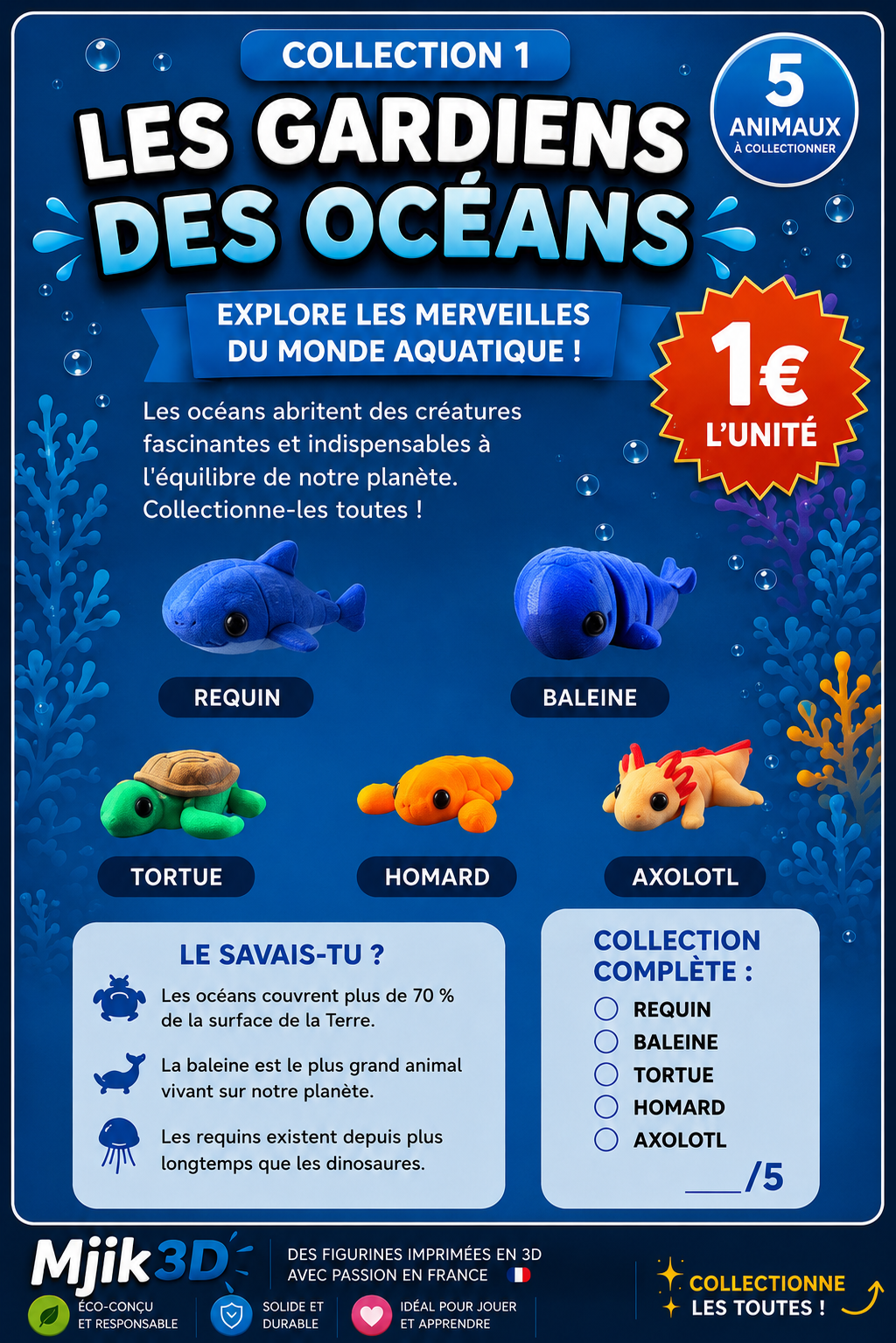 Mini figurine animal - Les gardiens des Océans