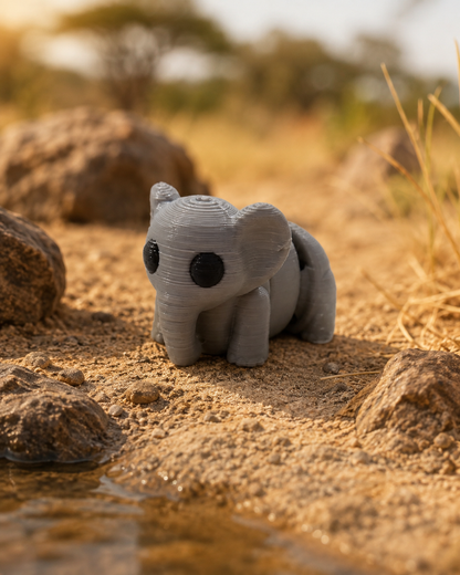 Mini figurine flexi animal - Safari aventure