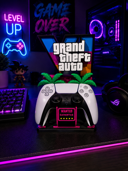 🌴 Support Manette GTA VI Premium – Édition Vice City